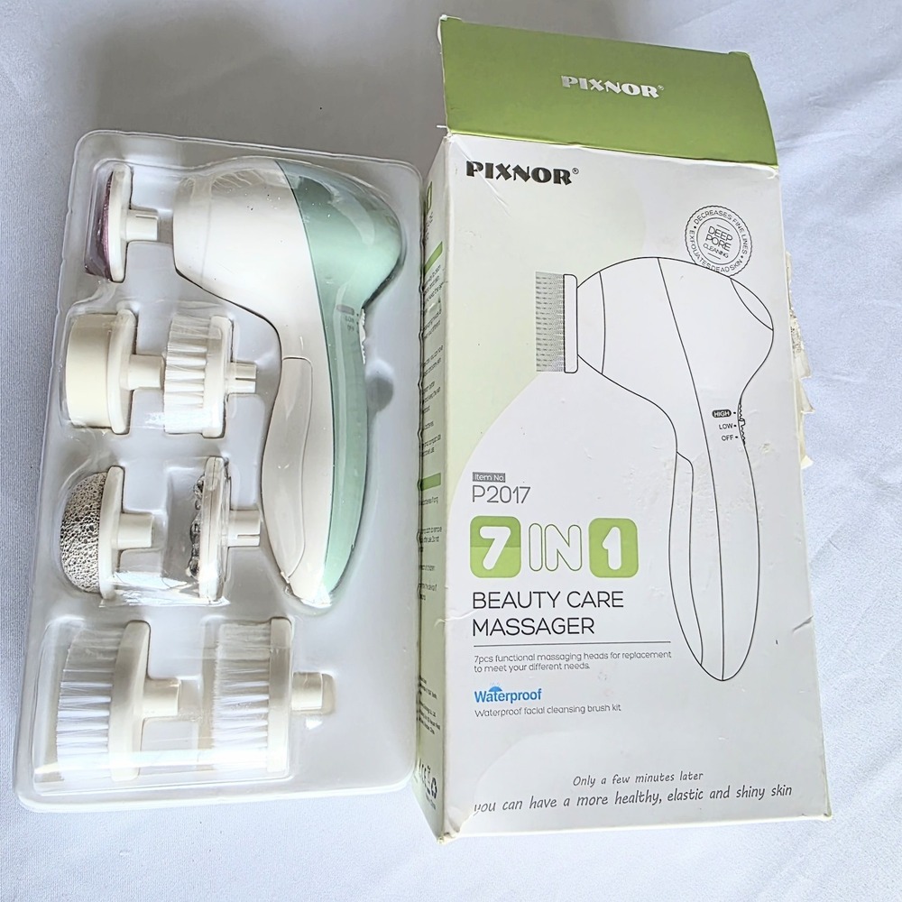 Pixnor 7 In 1 Beauty Care Massager Waterproof Facial Cleansing Brush Kit P2017